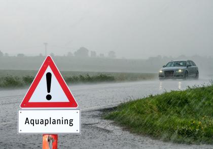 Přicházejí vydatné deště, pozor na aquaplaning Přicházejí vydatné deště, pozor na aquaplaning