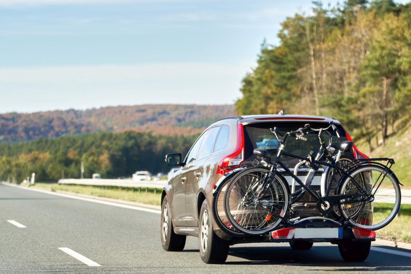 Přeprava kola na nosiči na kouli Přeprava kola na nosiči na kouli