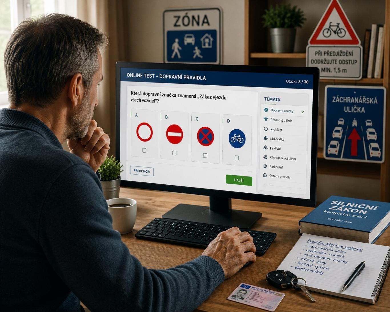 Přezkoušení řidičů - online školení bez sankce Přezkoušení řidičů - online školení bez sankce
