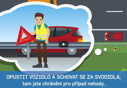 Auto na dálnici v protisměru Auto na dálnici v protisměru