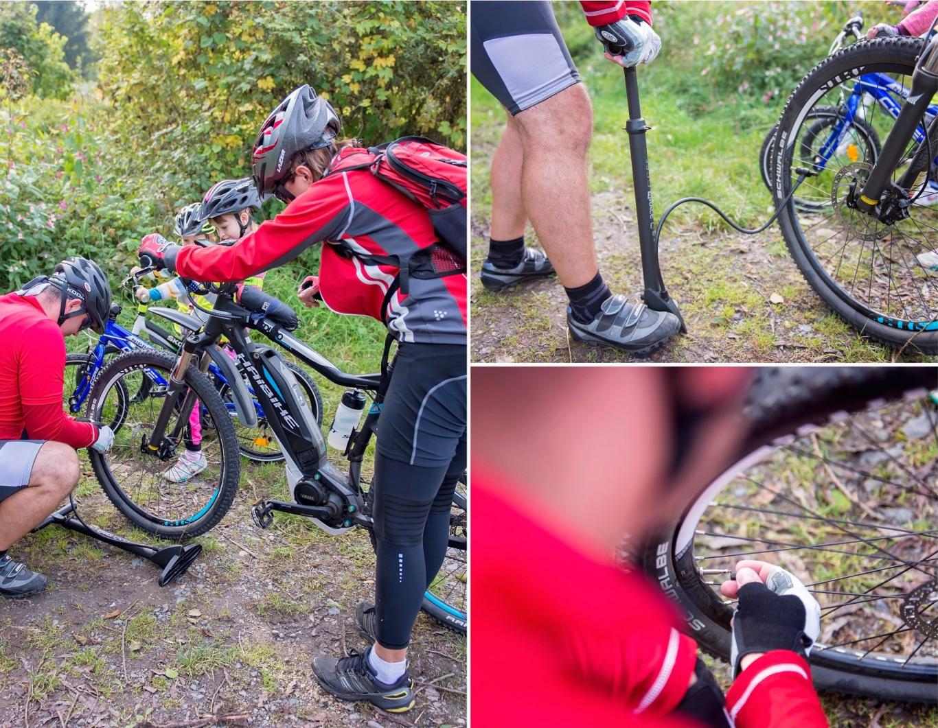 Cyklovýlet - pumpička a nafouknutí měkkého kola Cyklovýlet - pumpička a nafouknutí měkkého kola