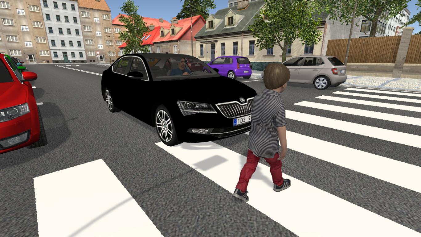 Interaktivní přecházení (3D aplikace) - nehoda Interaktivní přecházení (3D aplikace) - nehoda