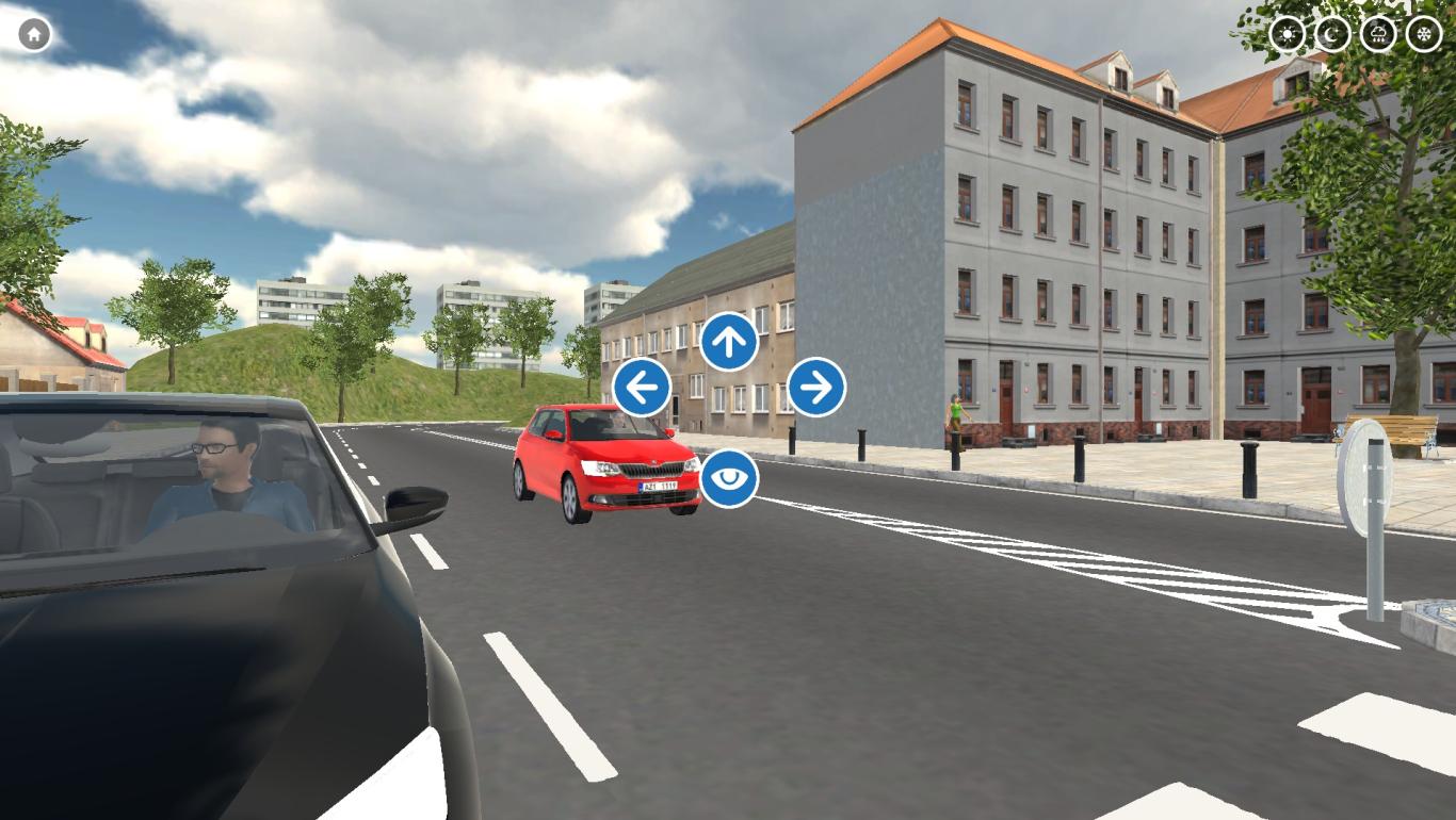 Interaktivní přecházení (3D aplikace) - ovládání programu Interaktivní přecházení (3D aplikace) - ovládání programu