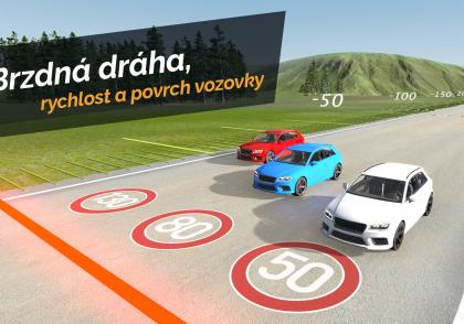 Brzdná dráha a rychlost ve 360° videu Brzdná dráha a rychlost ve 360° videu