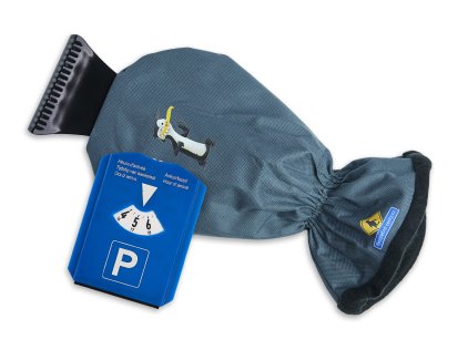 Škrabka na sklo a parkovací hodiny Škrabka na sklo a parkovací hodiny