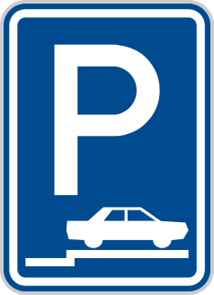 Parkoviště (stání na chodníku kolmé nebo šikmé)