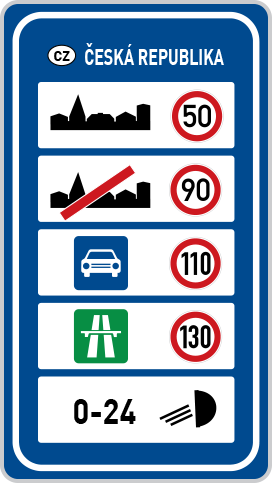 Nejvyšší dovolené rychlosti