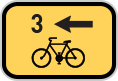 Směrová tabulka pro cyklisty