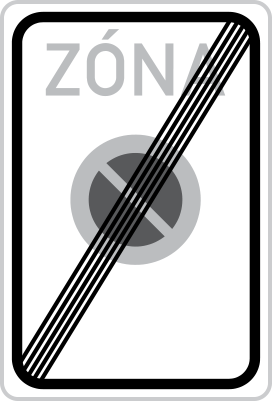 Konec zóny s dopravním omezením